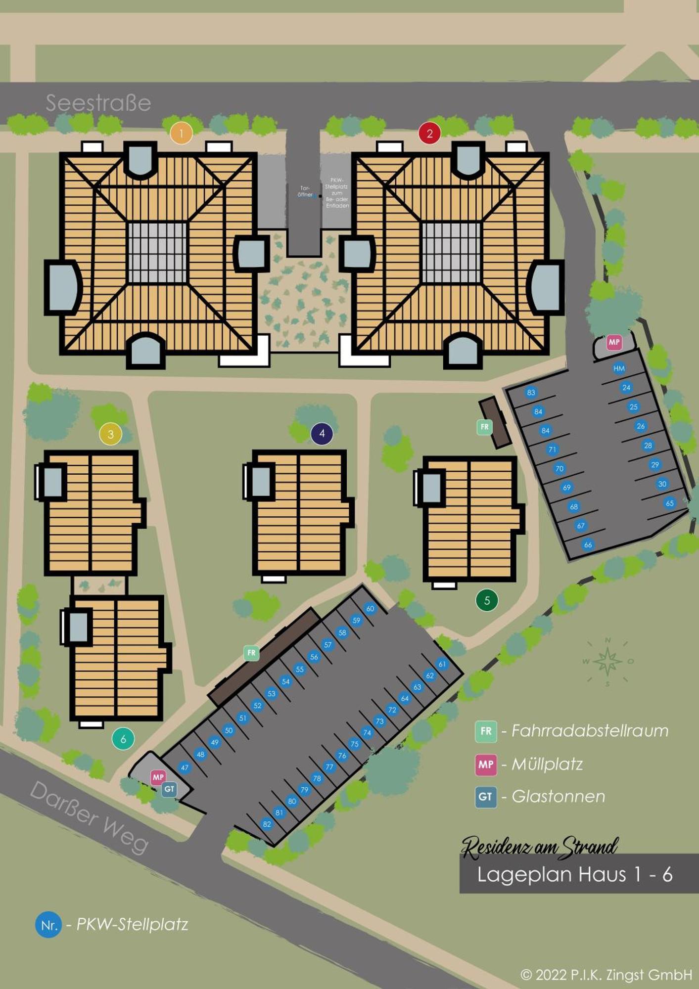 Residenz Am Strand Wohnung 1-15 Цингст Екстериор снимка